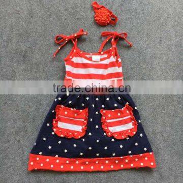 baby girls fourth of july outfits 4th of july dress 2-7t girls July 4th outfit children patriotic dress sets kids clothing sets