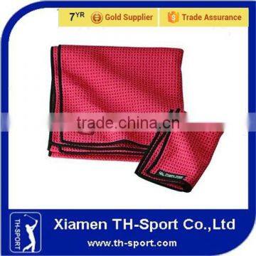 orange Merbau microfiber premium golf towels