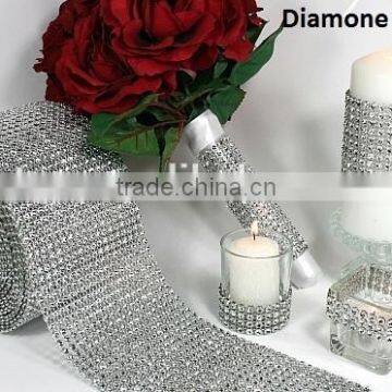 Diamond Rhinestone Ribbon 4.6INCHx10 YARDS-for Wedding Decorations/Party/Home Decor photo-5