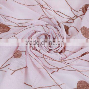 Cotton Polyester Blend Scarves & Wraps Rectangle Brown Light Pink Dot Custom Made Scarf photo-2