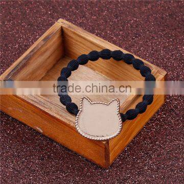 Zinc Based Alloy DIY Resin Mold For Jewelry Making Hair Ties Cat Animal Gold Plated & Black photo-3