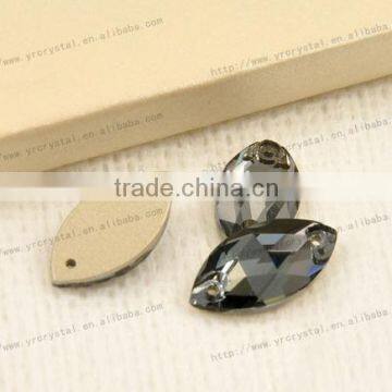 Black Diamond Flat Back Crystal Stones, Sew on Rhinestones,sew on Stones photo-2