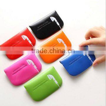 waterproof PVC colorful earphone case / bag