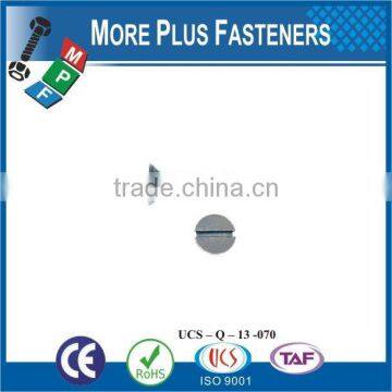 Made in Taiwan High Quality Stainless Steel Machine Screw Flat Head Screw Slotted Screw photo-6