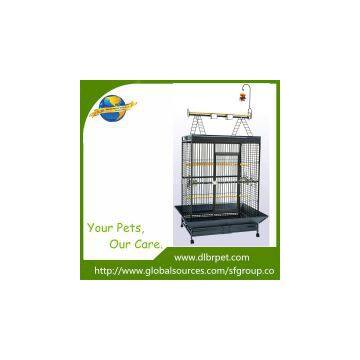 Opening Playtop power steel large parrot cage with toys,factory supply,OEM is welcome.