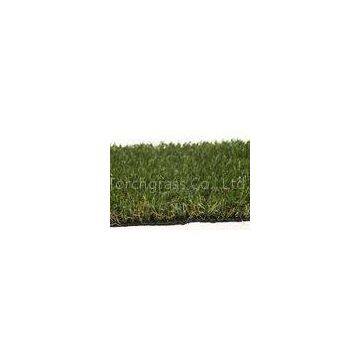 Landscape Synthetic Artificial Grass Four Colors U Shape Curly