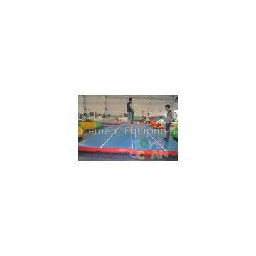 Blue Sample Exercise Gymnastics Air Track Durable For Gym Jumping Sports 8X8M