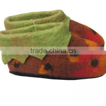 New Zealand sheep wool felted new design baby shoe/ organic hand made shoes