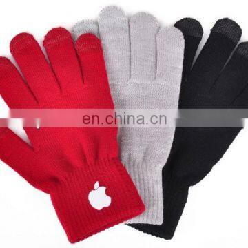 TG-ST14 In Stock!! Winter hot fashion pad iphone knit acrylic touch screen glove