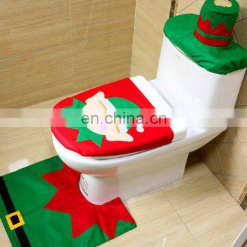 Christmas decoration toilet pad