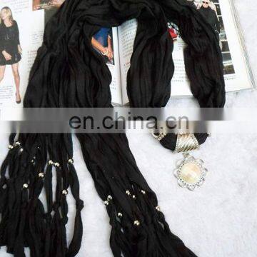 Pearl padant fashion ladies cheap price scarves