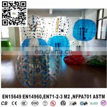 Colorful dot inflatable bumper ball personalized ball toy inflatable football suit