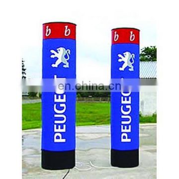 Inflatable pole display, inflatable totem, inflatable light column