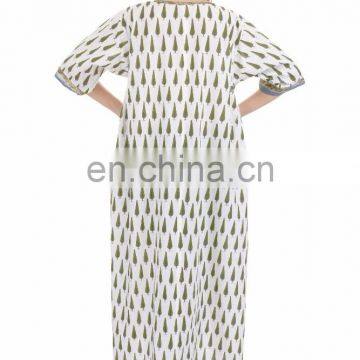 Hippie Boho Designer Long Dress Block Printed Tunic Wholesaler photo-2