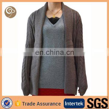 Cable 5G knitted mongolian cashmere sweater