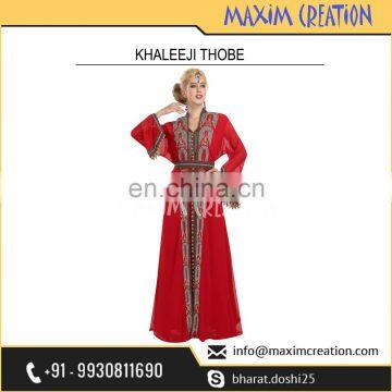 Saudi Arabian Style Dubai Khaleeji Kaftan with Uniquely Sleeve Design