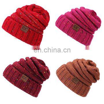 Outdoor Beanie Winter Knit Slouch Women Ladies Hat photo-3