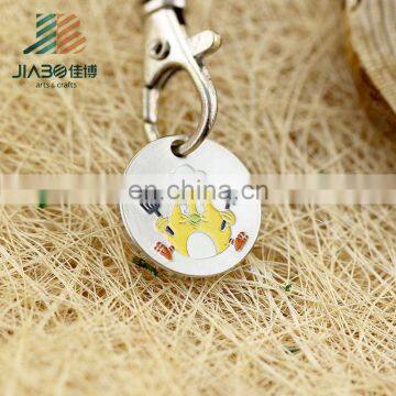 Jiabo custom anime characters metal keychain token coins