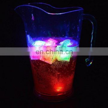 High popularity portable clear beer led drink pitcher glass