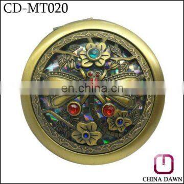 promotion acrylic diamond flower antique hand mirrors india CD-MT020