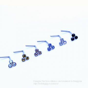 Wish Hot L Type Ear Studs, Titanium Steel, Foreign Trade Stud, Body Piercing Accessories, Wholesalers Wholesale photo-4