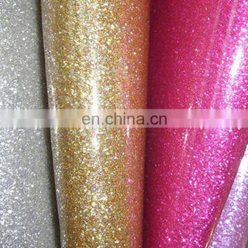 Hologram Faux leather fabric glitter leather fabric for making bag