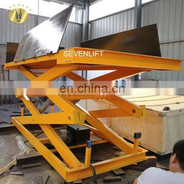 7LSJG Shandong SevenLift Micro Hydraulic Two Upright Scissor Lift In-ground 3.5t