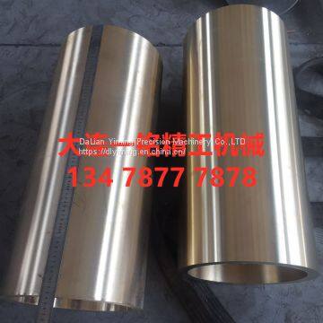 Customized copper sleeve tin bronze flanged copper sleeve aluminum bronze sleeve high aluminum brass graphite copper sleeve punching machine copper sleeve