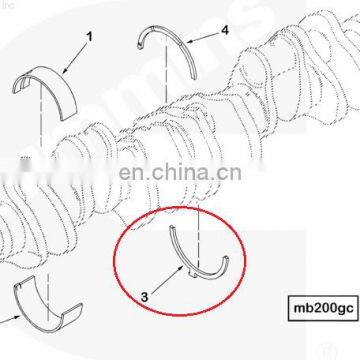 4023083 4926017 3161520 Cummins Engine ISM QSM11 STD Crankshaft Thrust Bearing Washer photo-3