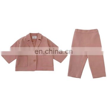 6038 Fashion and comfortable girls' clothing sets kids spring  girl casual suit