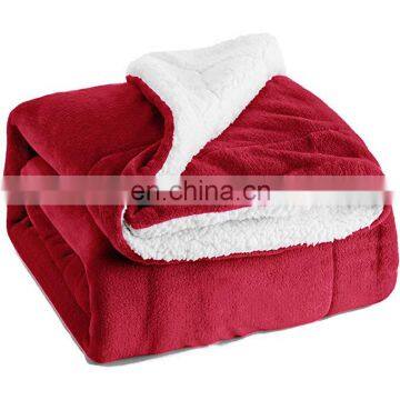 Super Soft Luxurious Extra Thick Reversible 3D Imprinted Flannel Fleece Sherpa Blanket photo-3
