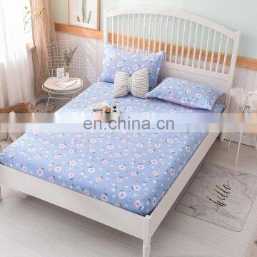 2020 Hot Selling Multi Size Luxury Comfort Floral Printed Fastness Bed Spread 100% Cotton Fabrics Fitted Bedsheet Set For Adult photo-2