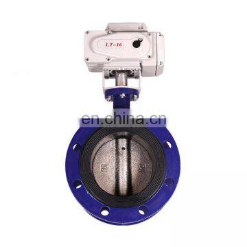 DN 50-300 2''-12'' Cast Iron Body Stainless Steel Disc Stem NBR Seat Flanged Butterfly Valve With Pneumatic photo-2