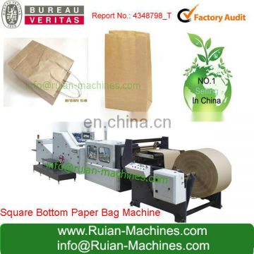 Flat Tape Handle Paper Carrier Bags Making machine