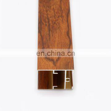 6063 t5 Wood Effect Aluminum Section Window Profile