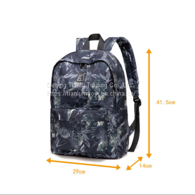 Large Capacity Multi-functional Backpack Fashion Printed Travel Bag Oxford Cloth Schoolbag Business Backpack photo-2