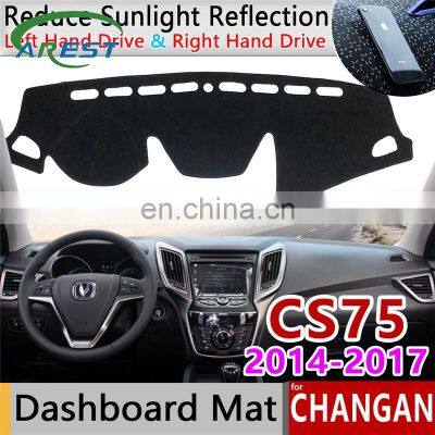 for Changan CS75 2014 2015 2016 2017 Anti-Slip Mat Dashboard Pad Sunshade Dashmat Protect Anti-UV Dash Carpet Car Accessories