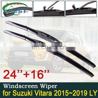 Car Wiper Blades for Suzuki Vitara 2015~2019 LY Escudo Sport Front Windscreen Wipers Car Accessories 2016 2017 2018