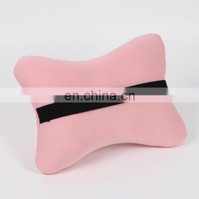 Car Neck Pillow Head Pillow Bow Ice Silk Summer Hot Selling Car Neck Adjustable