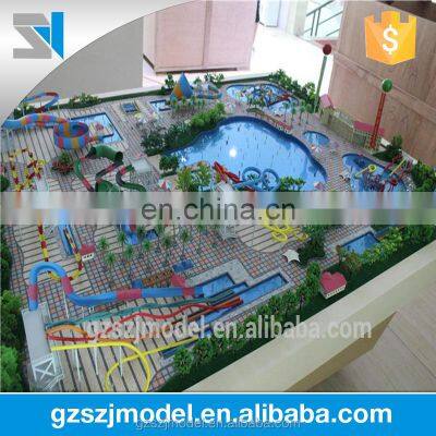 Water park architectural scale model ,entertainment facility 3d model scale making