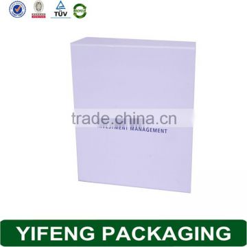 Gift usage empty folding white paper folding gift box for perfume