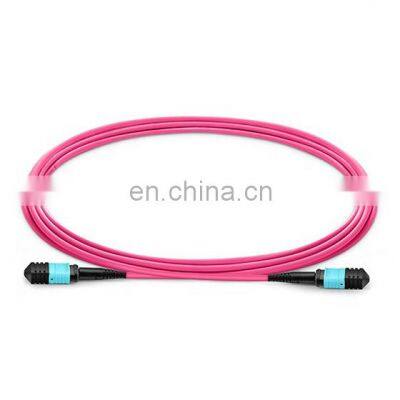 High Quality OM4 MPO/MTP Optic Fiber Patch Cord OM4 8/12/24 Cores Fiber Optic Patch cord Fiber Jumper