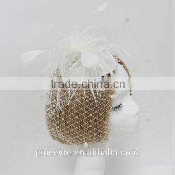 Wholesale New Design Bridal Veil Fascinator With Feather photo-6