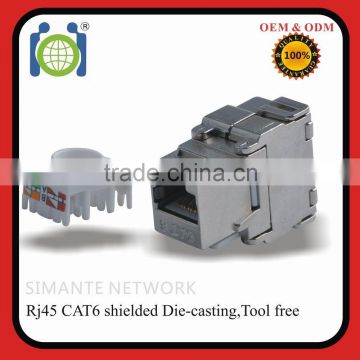 8P8C Cat5e STP RJ45 Cat6 Keystone Jack