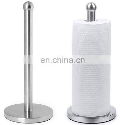 Top Rated Good Grip Space Saving Fancy Kitchen Perfect Tear Wall Standing Paper Towel Holder photo-3