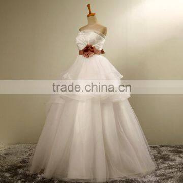 C71636A New Model Elegant Handmade Beaded Wedding Dress