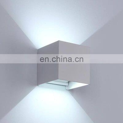 6W 12W Led Waterproof Garden Light Adjustable Led Wall Scone Luminous Lighting Indoor And Outdoor Decoration Lamp