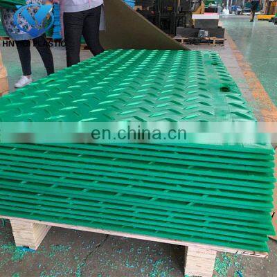 Protect Crane Leg and Ground PE Temporary Road Mat