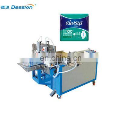 Foshan Dession puerperal pad sanitary napkins semi automatic packaging machine for women's products