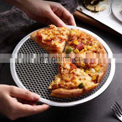 6-22Inch Round Pizza Pan Aluminum Mesh Pizza Screen photo-4